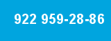 922 959-28-86